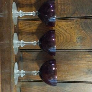 Purple Glass Goblets